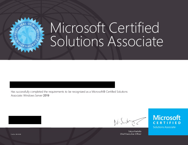 Microsoft Server MCSA
